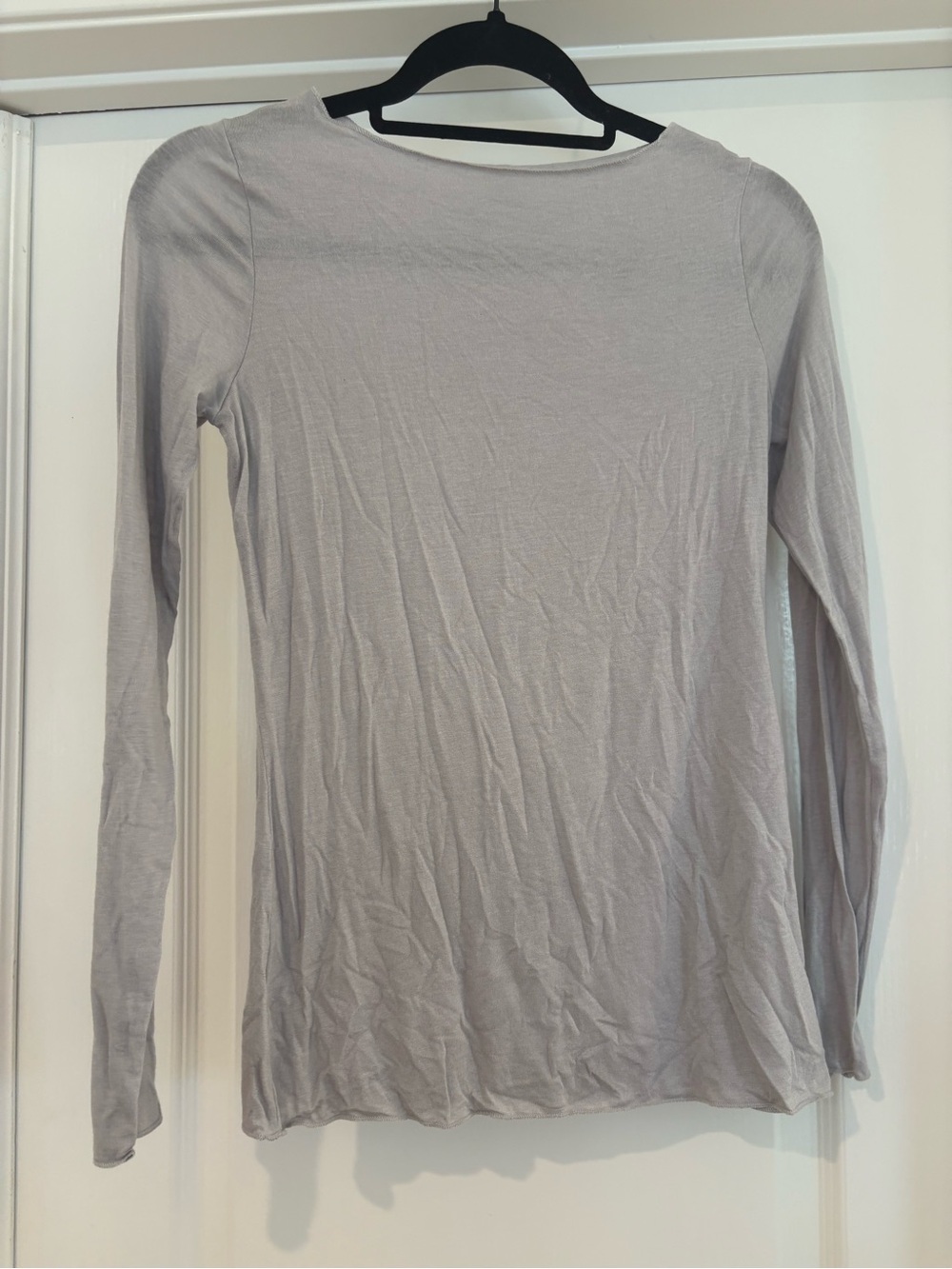 intimissimi Light Gray Long Sleeve Crewneck Tee